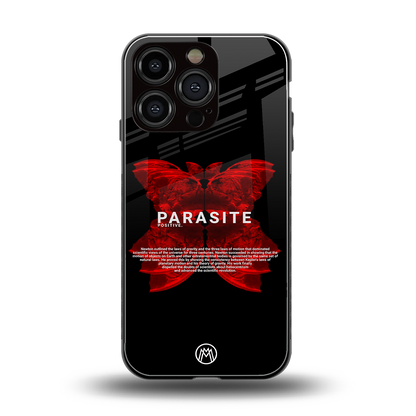 parasite positive back phone cover | glass case for iphone 16 pro