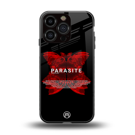 parasite positive back phone cover | glass case for iphone 16 pro