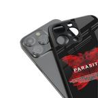 parasite positive back phone cover | glass case for iphone 16 plus