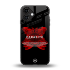 parasite positive back phone cover | glass case for iphone 16