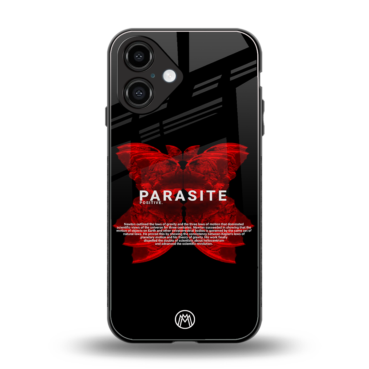 parasite positive back phone cover | glass case for iphone 16
