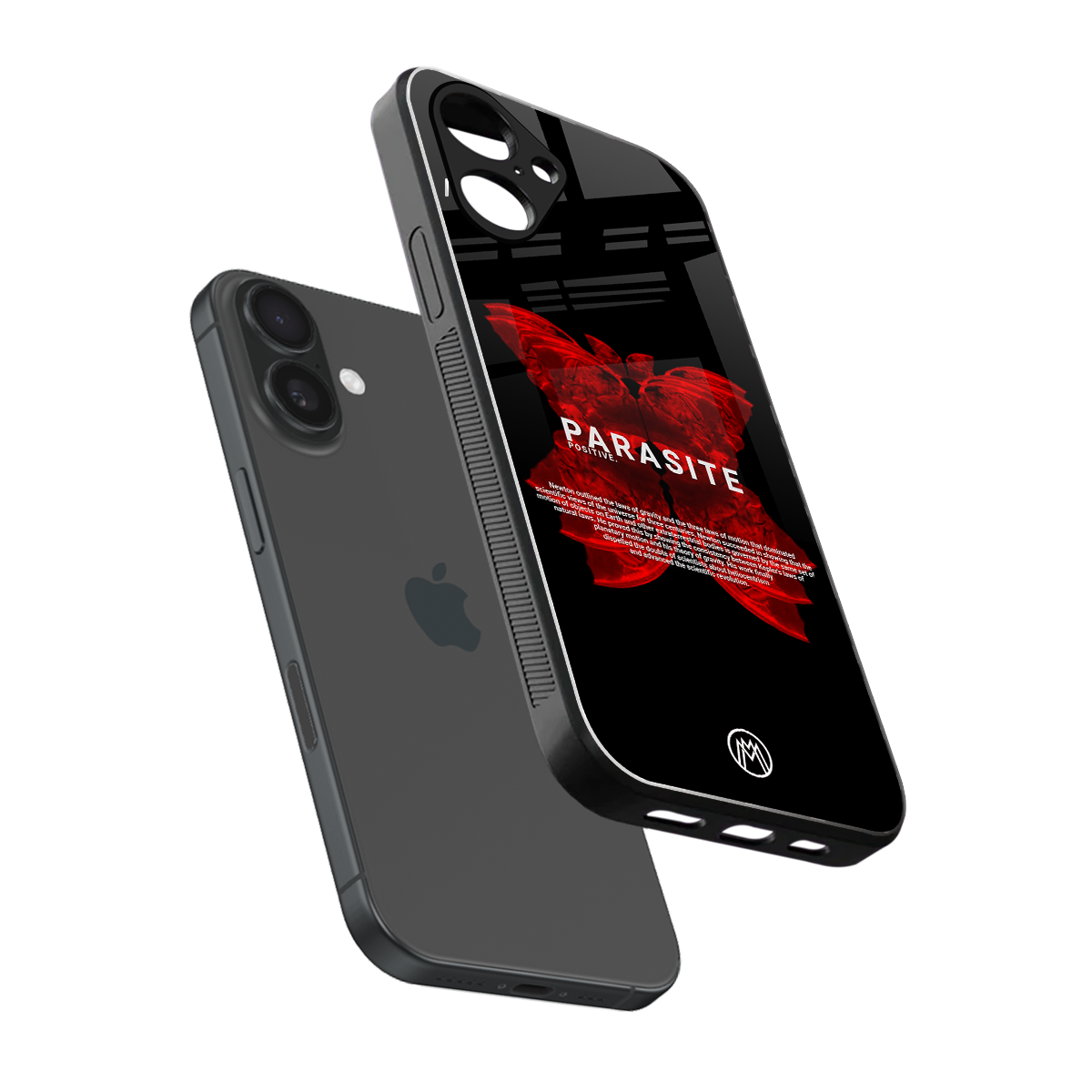 parasite positive back phone cover | glass case for iphone 16