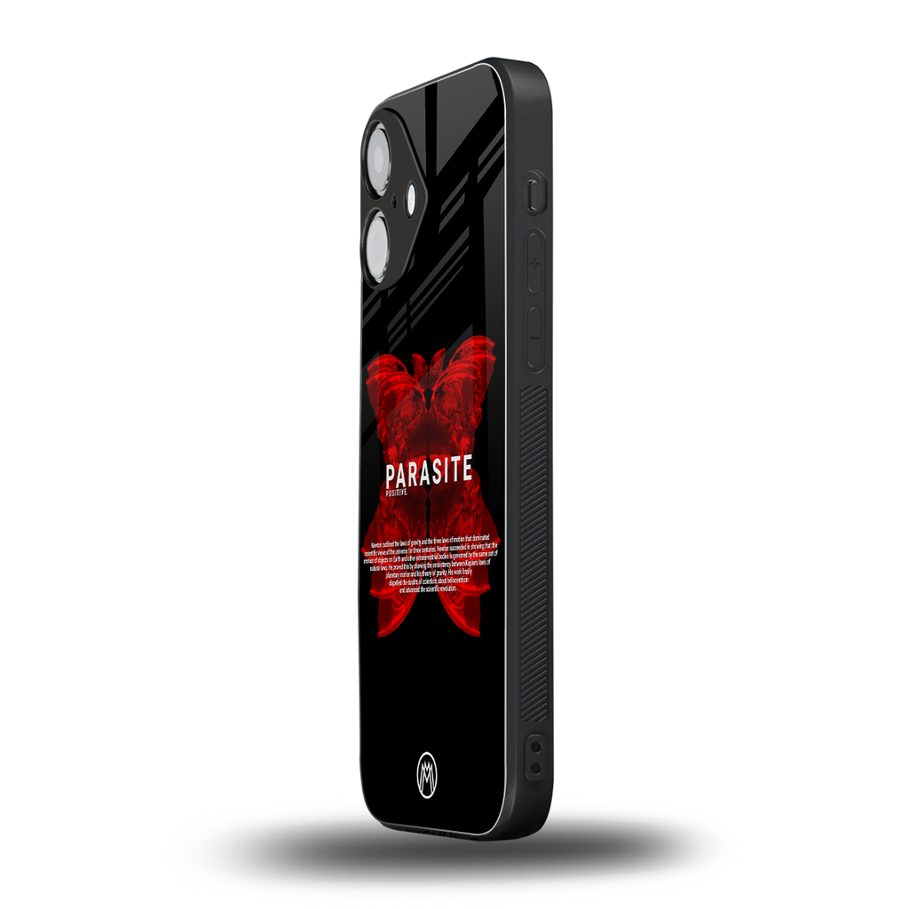 parasite positive back phone cover | glass case for iphone 16