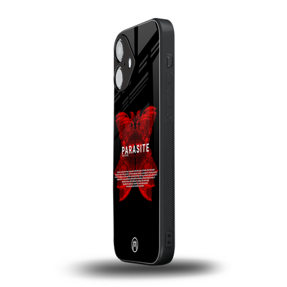 parasite positive back phone cover | glass case for iphone 16