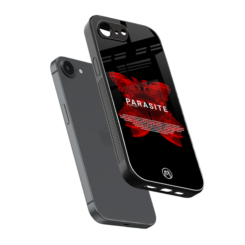 parasite positive back phone cover | glass case for iphone 16e