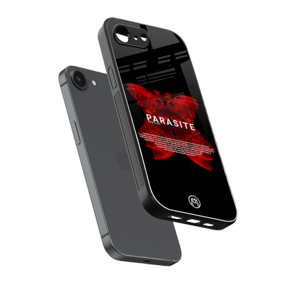 parasite positive back phone cover | glass case for iphone 16e