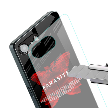 parasite positive back phone cover | glass case for iphone 16e