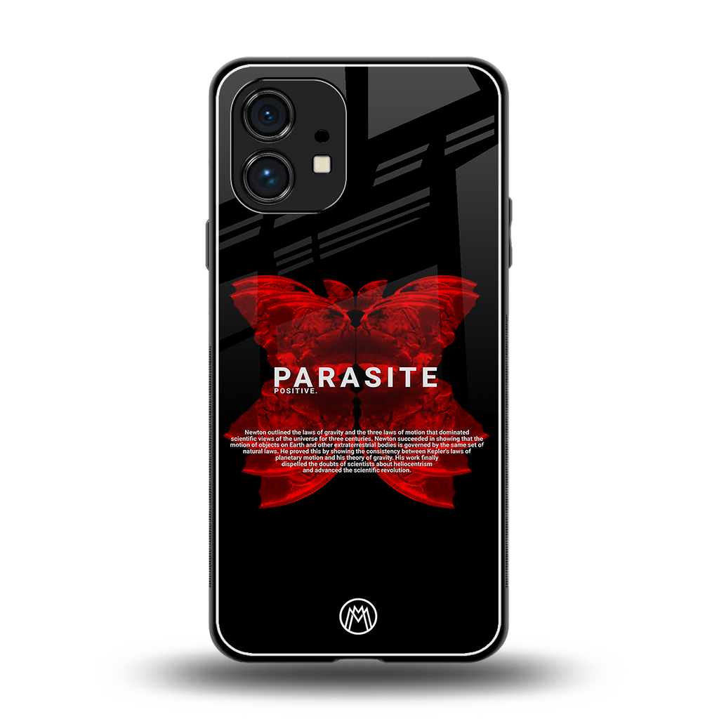 parasite positive back phone cover | glass case for nothing phone 1