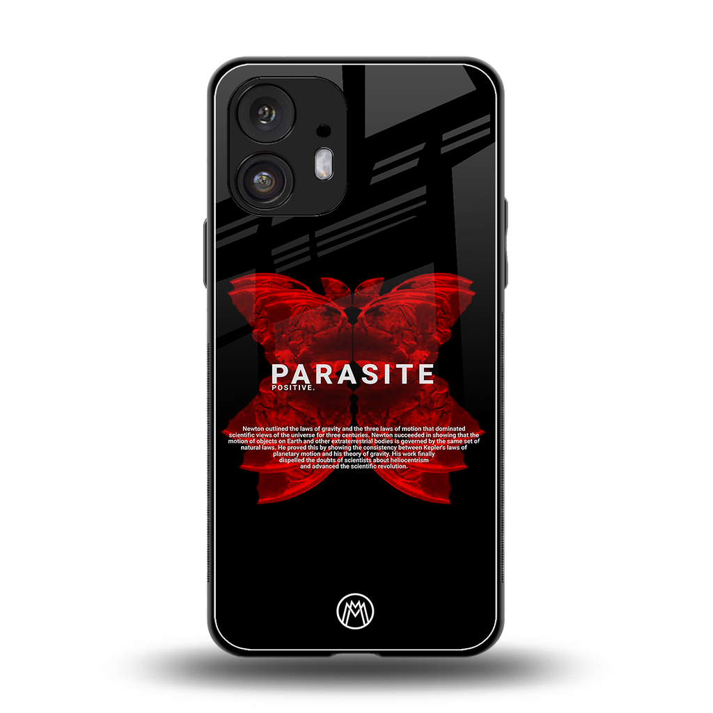 parasite positive back phone cover | glass case for nothing phone 2