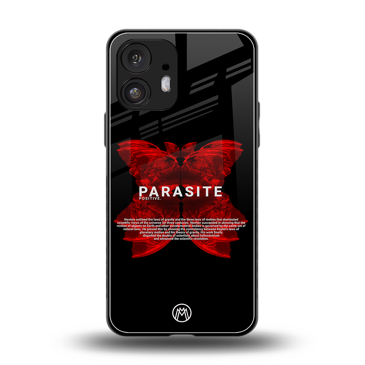 parasite positive back phone cover | glass case for nothing phone 2
