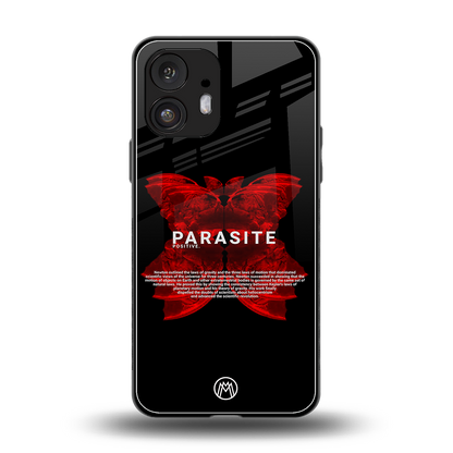parasite positive back phone cover | glass case for nothing phone 2