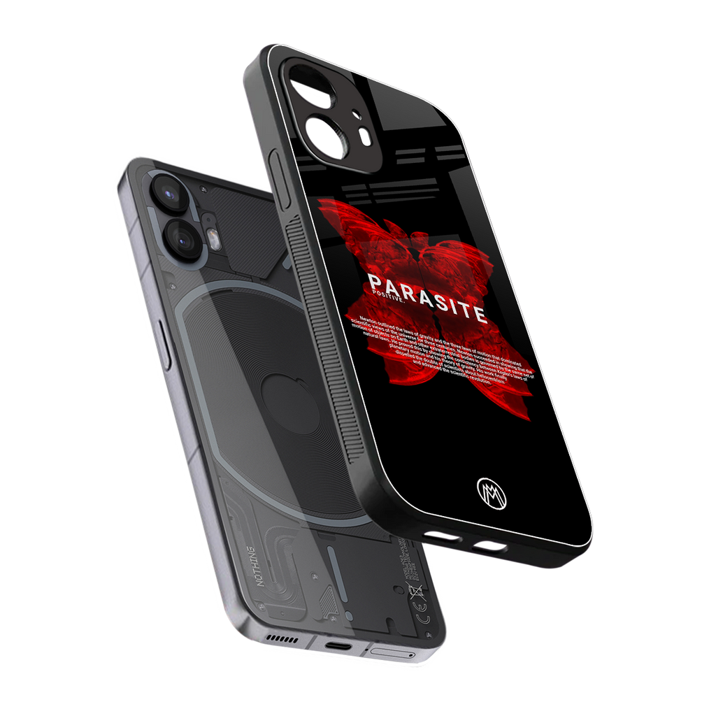 parasite positive back phone cover | glass case for nothing phone 2