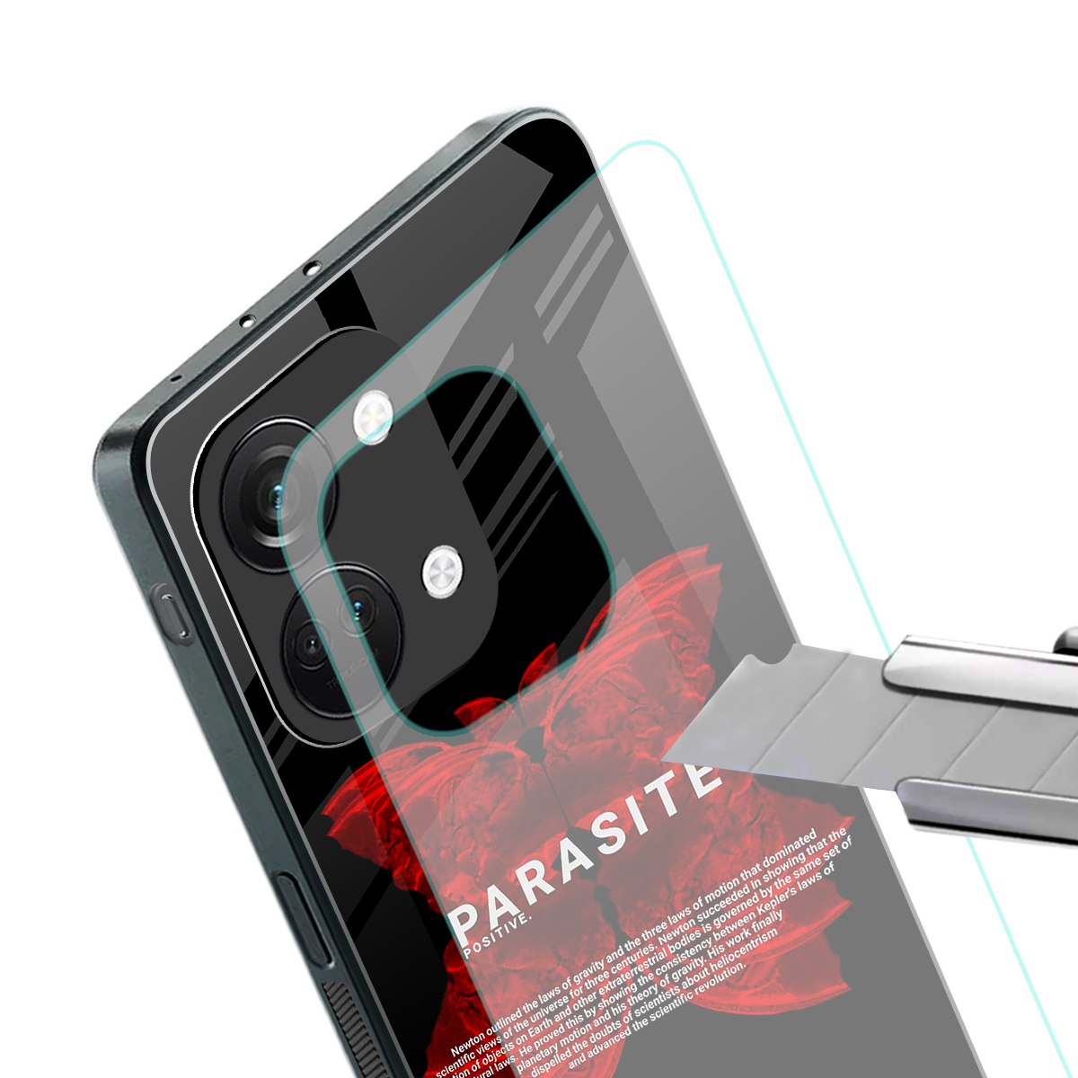 parasite positive back phone cover | glass case for oneplus nord 3