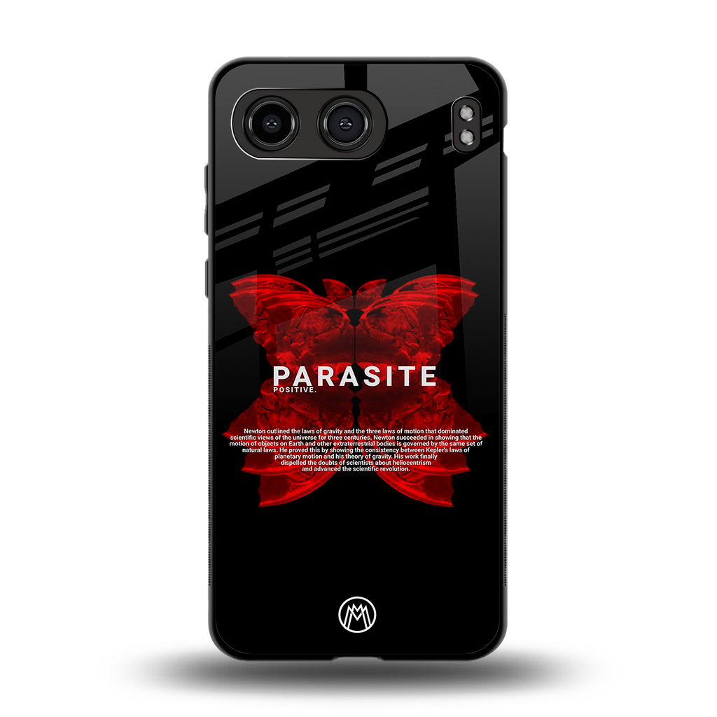 parasite positive back phone cover | glass case for oneplus nord 4