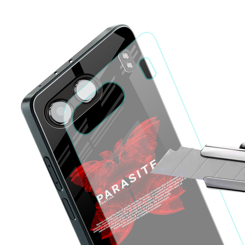 parasite positive back phone cover | glass case for oneplus nord 4