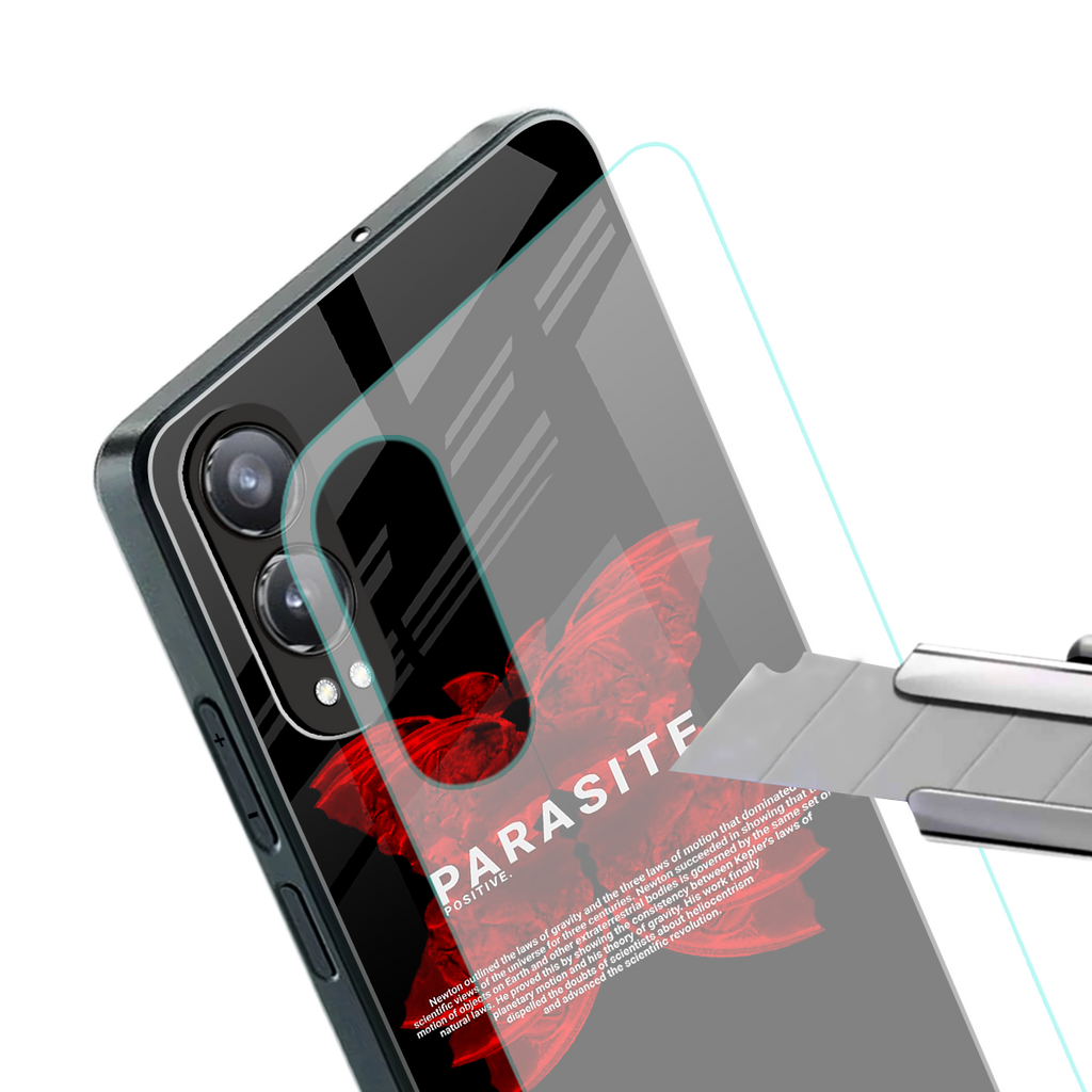 parasite positive back phone cover | glass case for oneplus nord ce 4 lite