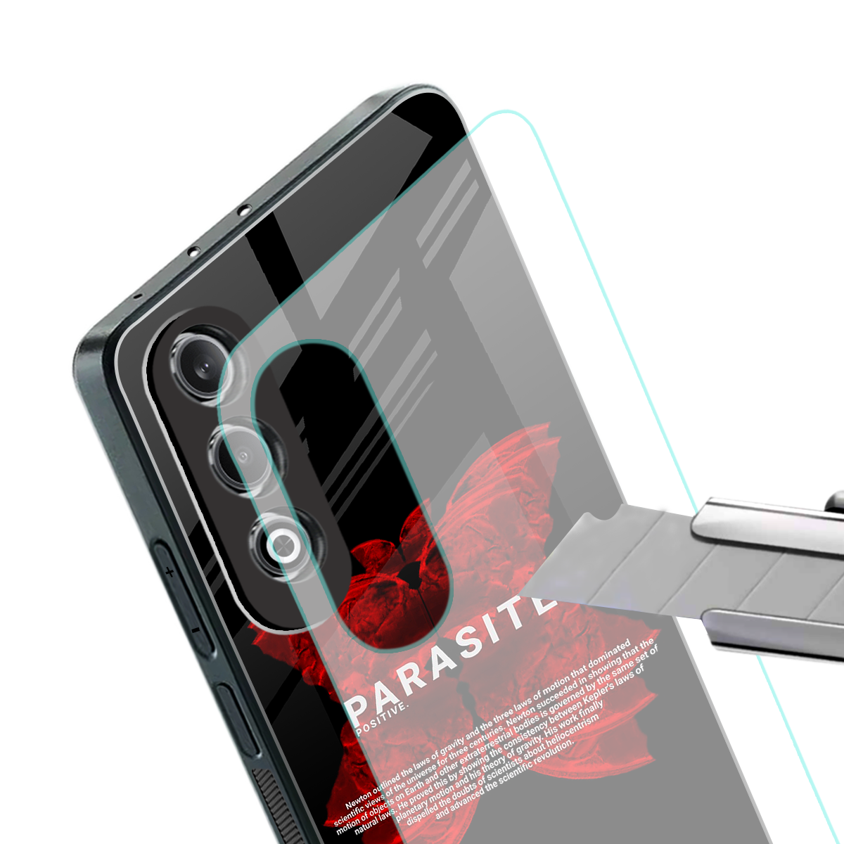 parasite positive back phone cover | glass case for oneplus nord ce 4