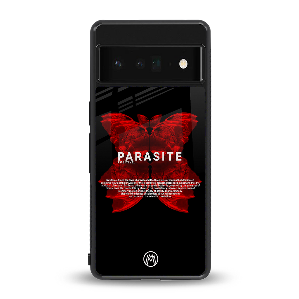 parasite positive back phone cover | glass case for google pixel 6 pro