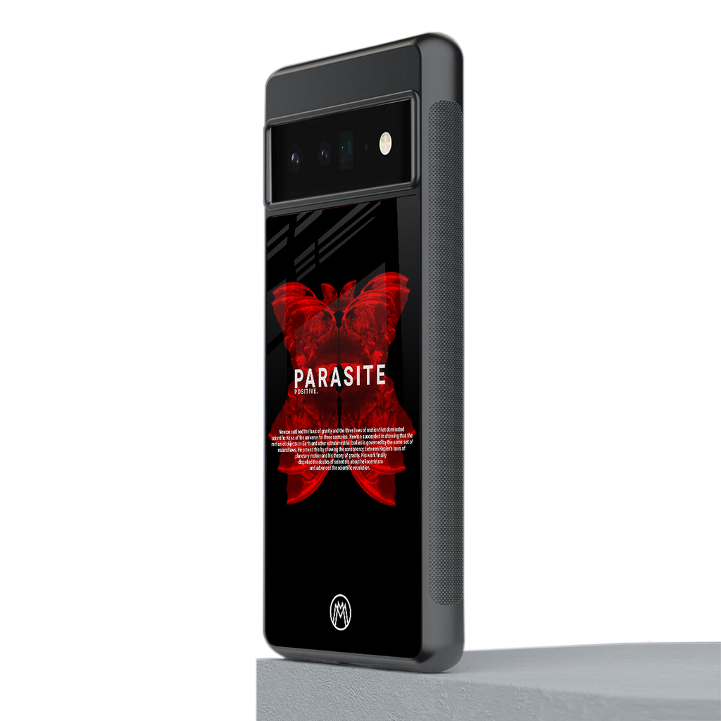 parasite positive back phone cover | glass case for google pixel 6 pro