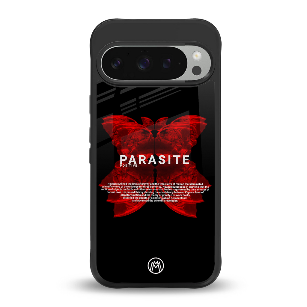 parasite positive back phone cover | glass case for google pixel 9 pro