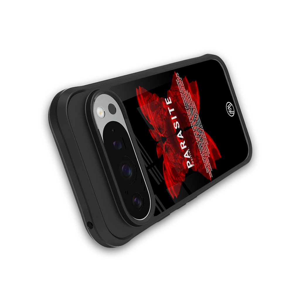 parasite positive back phone cover | glass case for google pixel 9 pro
