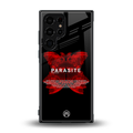 parasite positive back phone cover | glass case for samsung galaxy s23 ultra