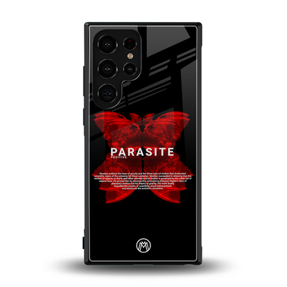 parasite positive back phone cover | glass case for samsung galaxy s23 ultra