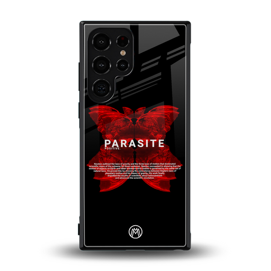 parasite positive back phone cover | glass case for samsung galaxy s23 ultra