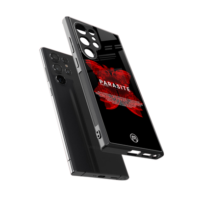 parasite positive back phone cover | glass case for samsung galaxy s23 ultra