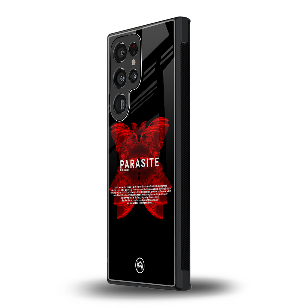 parasite positive back phone cover | glass case for samsung galaxy s23 ultra