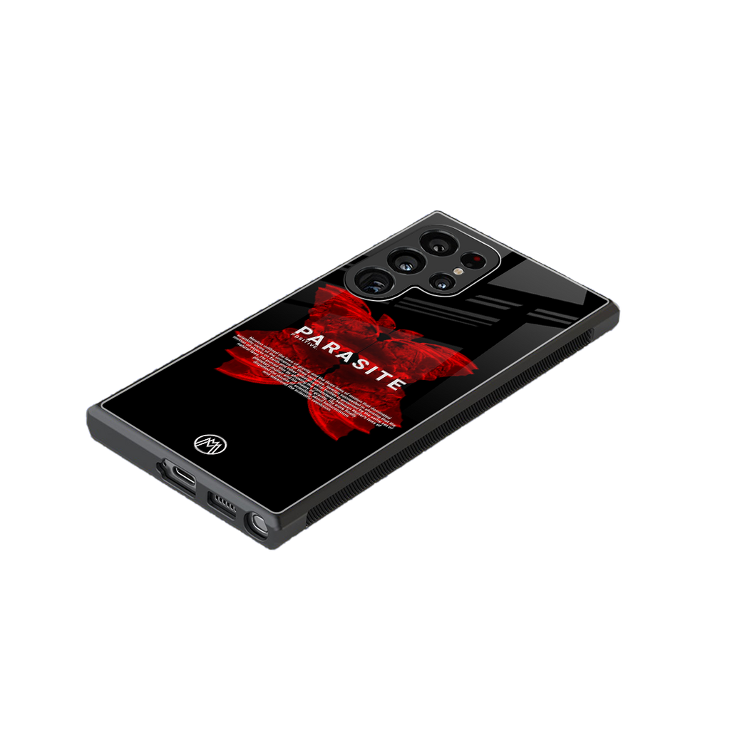 parasite positive back phone cover | glass case for samsung galaxy s23 ultra