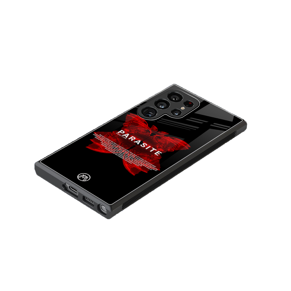 parasite positive back phone cover | glass case for samsung galaxy s23 ultra