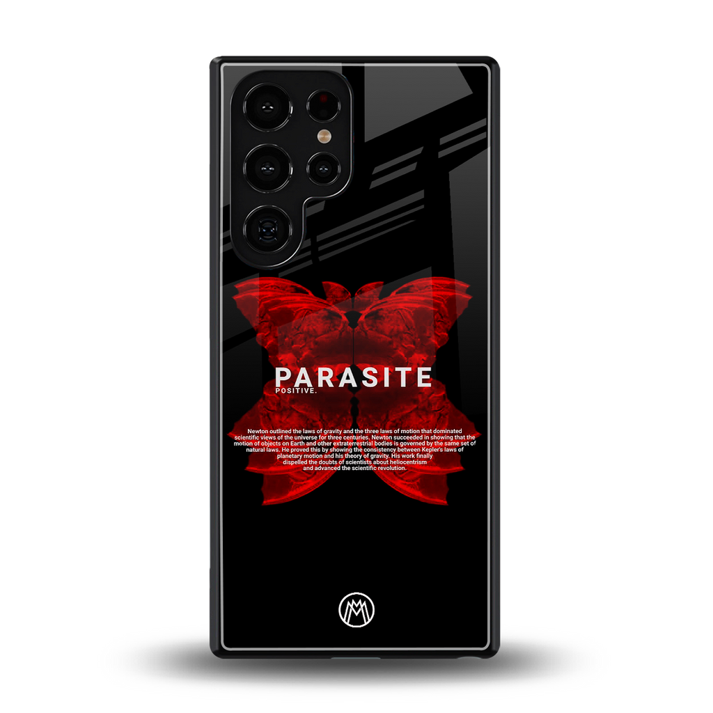 parasite positive back phone cover | glass case for samsung galaxy s25 ultra