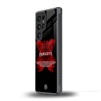 parasite positive back phone cover | glass case for samsung galaxy s25 ultra