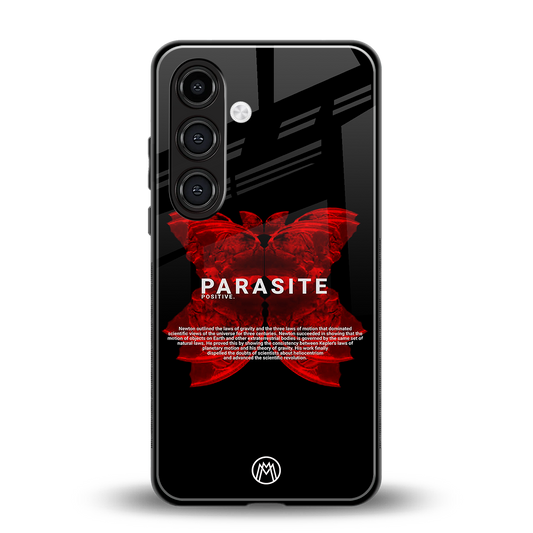 parasite positive back phone cover | glass case for samsung galaxy s23 plus