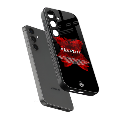 parasite positive back phone cover | glass case for samsung galaxy s24 fe