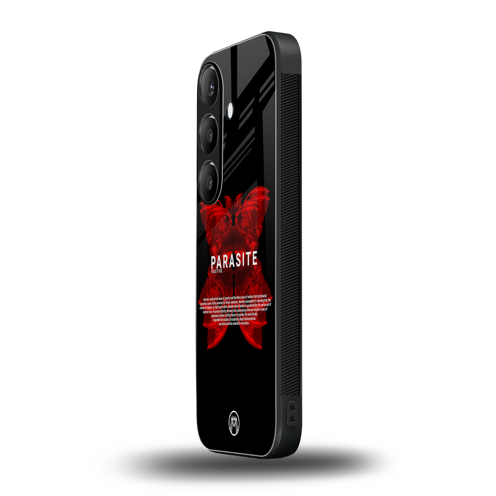 parasite positive back phone cover | glass case for samsung galaxy s24 fe