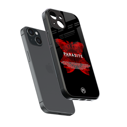 parasite positive back phone cover | glass case for iphone 15