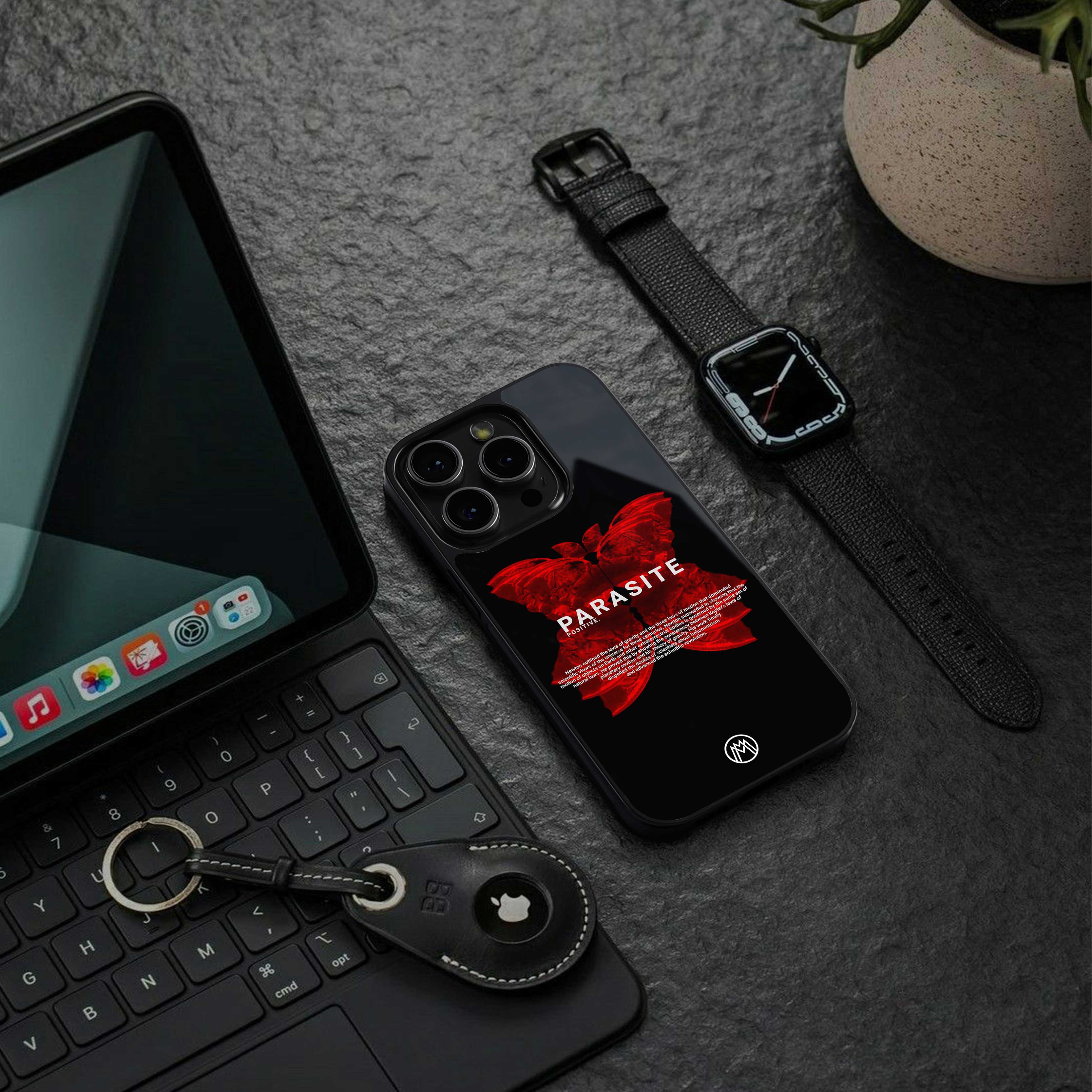 parasite positive back phone cover | glass case for nothing phone 2
