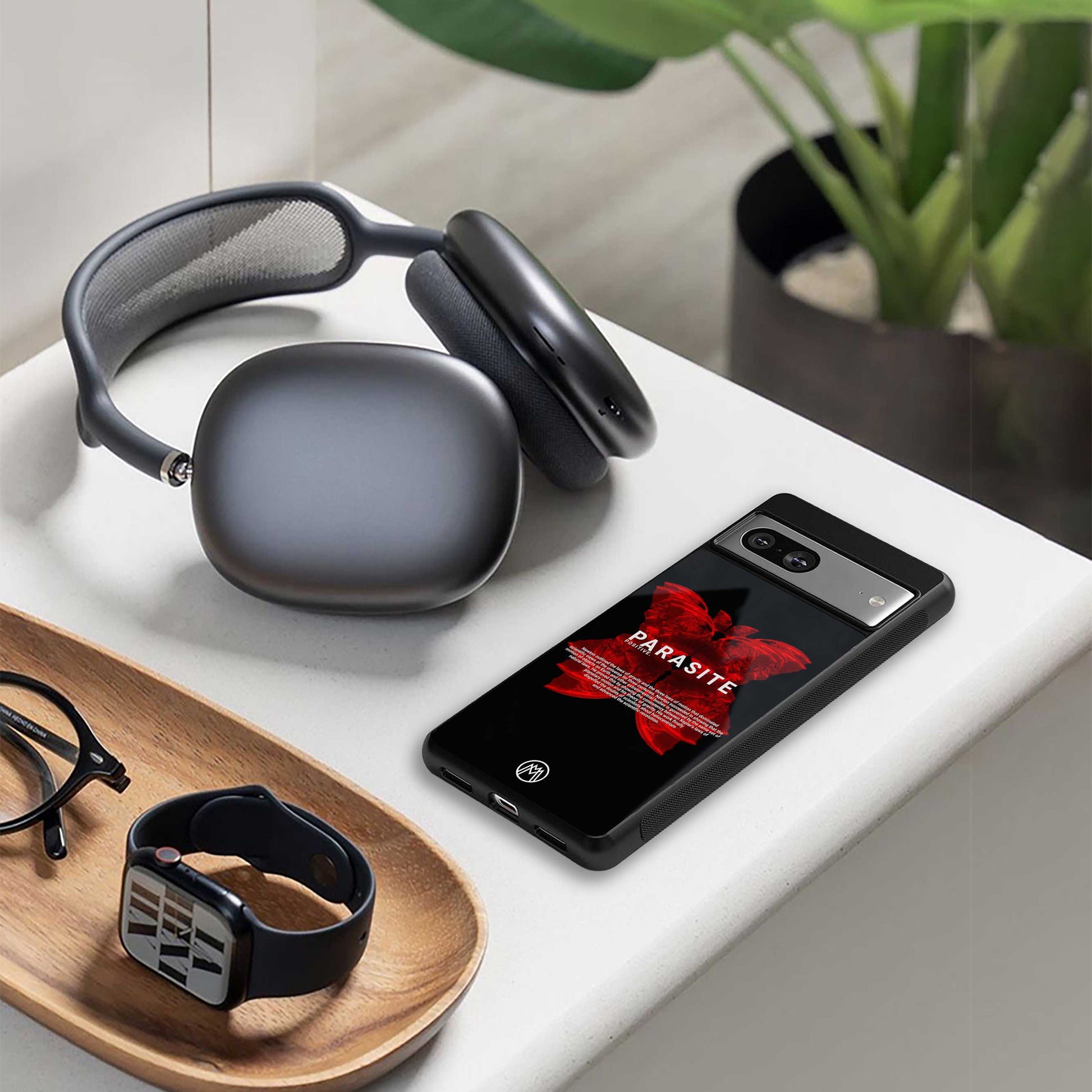 parasite positive back phone cover | glass case for samsung galaxy s23 ultra