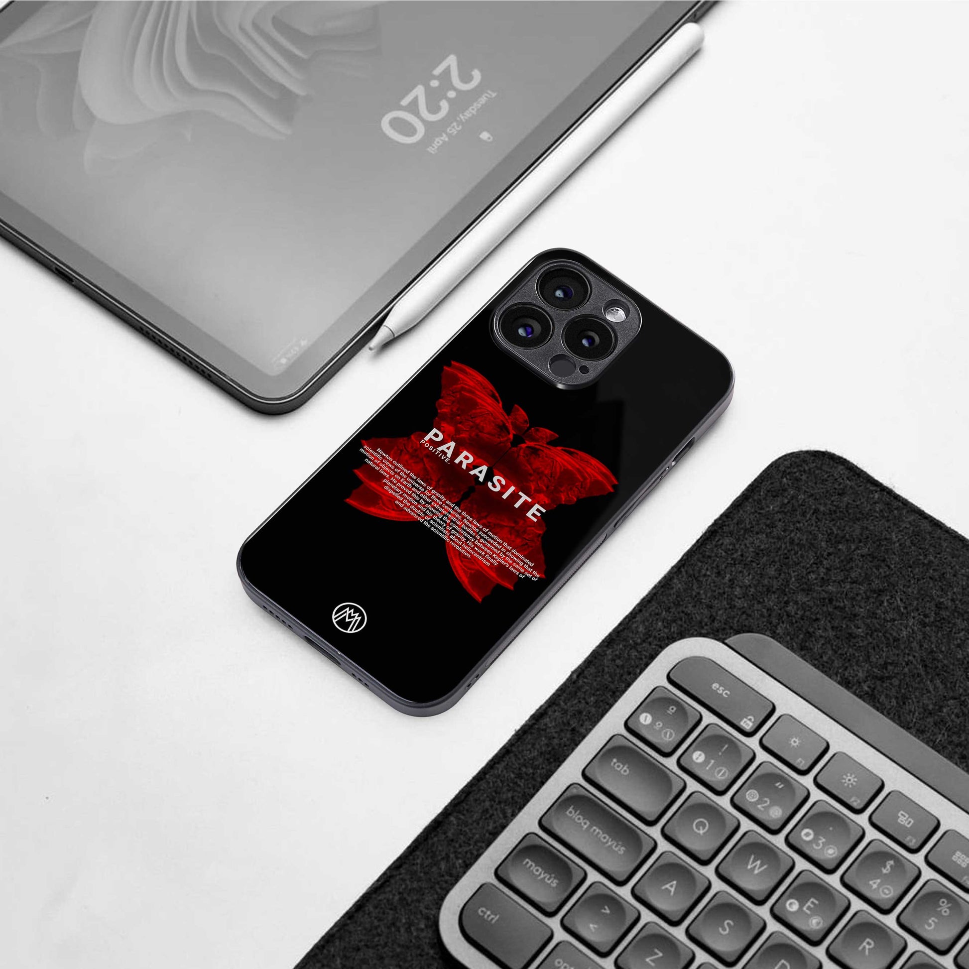 parasite positive back phone cover | glass case for samsung galaxy s24 ultra