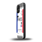 paris boarding pass ticket back phone cover | glass case for nothing phone 1