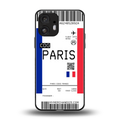 paris boarding pass ticket back phone cover | glass case for nothing phone 2