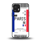 paris boarding pass ticket back phone cover | glass case for nothing phone 2