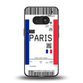 paris boarding pass ticket back phone cover | glass case for nothing phone 2a