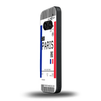 paris boarding pass ticket back phone cover | glass case for nothing phone 2a