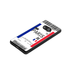 paris boarding pass ticket back phone cover | glass case for nothing phone 2a