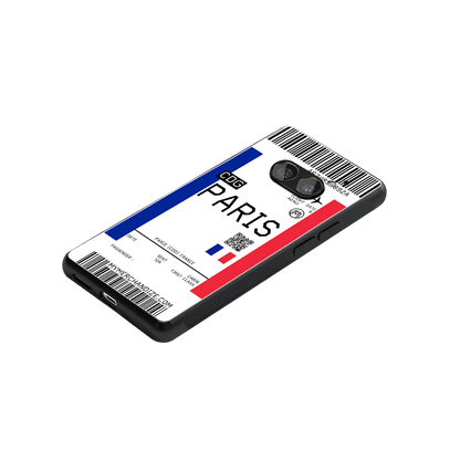 paris boarding pass ticket back phone cover | glass case for nothing phone 2a