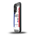 paris boarding pass ticket back phone cover | glass case for oneplus nord 3