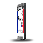 paris boarding pass ticket back phone cover | glass case for oneplus nord 4